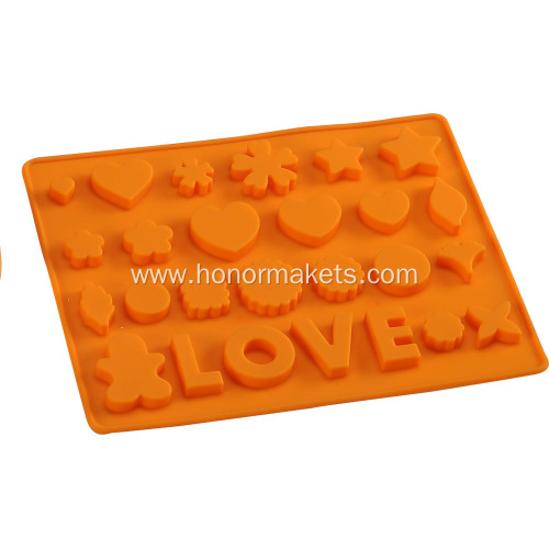 Silicone Valentine heart chocolate cake mold